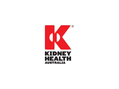the information kiosk informs visitors about the organization's work on kidney health