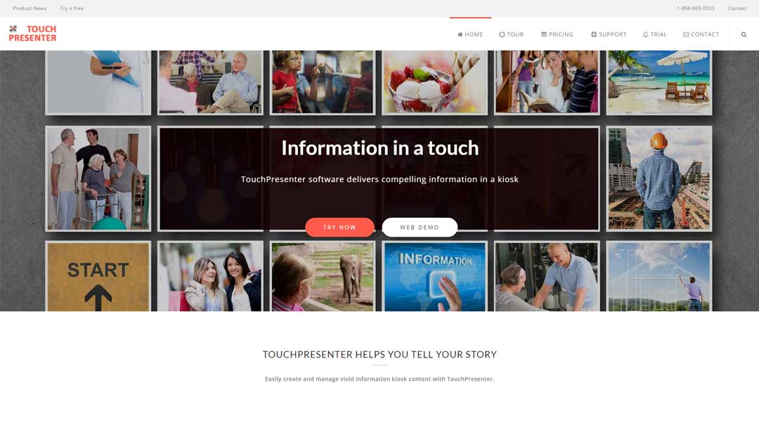 the TouchPresenter website is a great source for everybody wanting to learn more about information kiosks